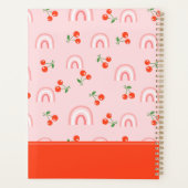 Roze regenboogCherry Pattern Planner (Achterkant)
