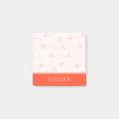 Roze regenboogCherry Pattern Post-it® Notes (Voorkant)