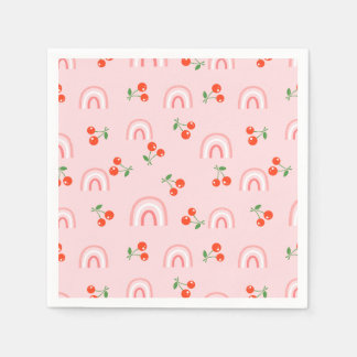 Roze regenboogCherry Pattern Servet