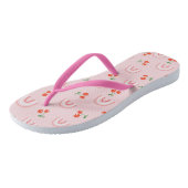 Roze regenboogCherry Pattern Teenslippers (Schuin)