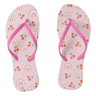 Roze regenboogCherry Pattern Teenslippers