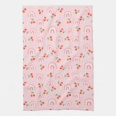 Roze regenboogCherry Pattern Theedoek (Verticaal)