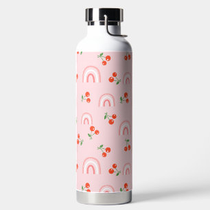 Roze regenboogCherry Pattern Waterfles