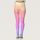 roze regenboogontwerp leggings (Voorkant)