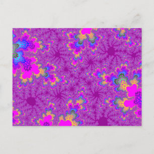 Roze regenboogspiegel briefkaart