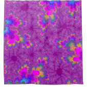 Roze regenboogspiegel douchegordijn (Voorkant)