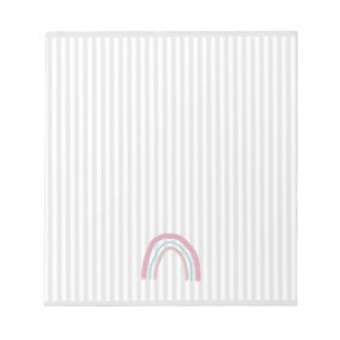 Roze regenboogstreep notitieblok