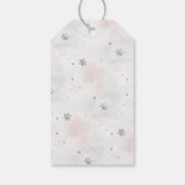 Roze Rendier Kerstmis Cadeaulabel (Achterkant)