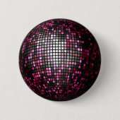 Roze reserveinkt ronde button 5,7 cm (Voorkant)