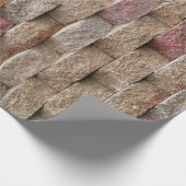 Roze resterend steenwand ompakken papier (Hoek)