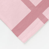 Roze retro Abstract patroon Fleece Deken (Hoek)