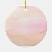 Roze retro bruidsfeest keramisch ornament (Achterkant)