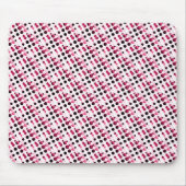 Roze Retro Bubbles Mousepad Muismat (Voorkant)