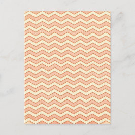 Roze. Retro Chevron Pattern Briefkaart
