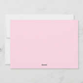 Roze retro discoverlichting feestdagenkaart (Achterkant)