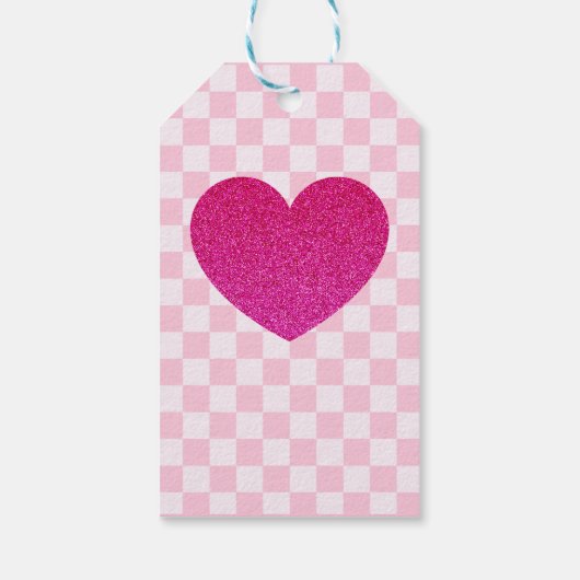 Roze Retro Doll Verjaardag Cadeaulabel (Achterkant)