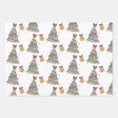 Roze Retro Groovy Auto Kerstboom Inpakpapier Vel (Voorkant 2)