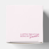 Roze Retro Hart Coquette Cherry Cake Valentijn Bedankdoosjes (Bovenkant)