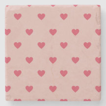 Roze Retro Heart Y2K-patroon met roze achtergrond