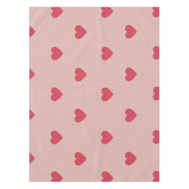 Roze Retro Heart Y2K-patroon met roze achtergrond Tafelkleed