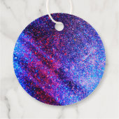 Roze Retro Neon Glow Rolschaatsen Dank u Bedankjes Labels (Achterkant)