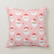 Roze Retro Santa Clause Verpakkingspapier
