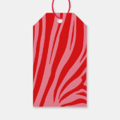 Roze Retro script Baby shower Cadeaulabel (Achterkant)