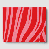 Roze Retro script Baby shower Gastenboek (Achterkant)