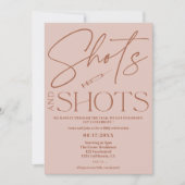 Roze retro script shots Vaccinatie viering Kaart (Voorkant)