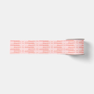 Roze Retro stijl Gepersonaliseerde Verjaardag Deco Grosgrain Lint