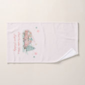 Roze Retro Truck Waterverf kerstboom Bad Handdoek (Handdoek)