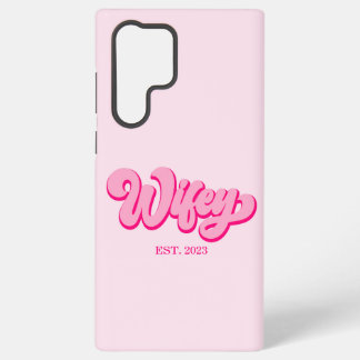 Roze Retro Vrouw Gevestigd Jaar Bruid Verloofde Samsung Galaxy Hoesje