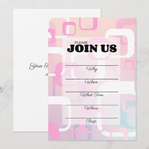 Roze Retro vult meervoudige uitnodiging in