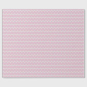 Roze Retro Wavy Cadeaupapier (Vlak)