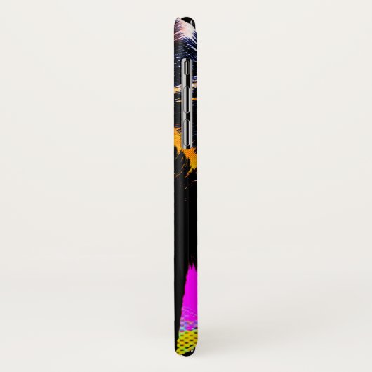 Roze retrokleurige Summertime Beach-palmbomen Case-Mate iPhone Case (Achterkant/links)