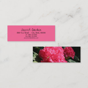 Roze Rhododendron 2 Mini Visitekaartjes