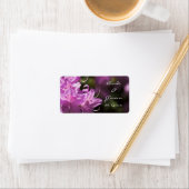 Roze Rhododendron Bloemen Bruiloft Favor Labels (Insitu)