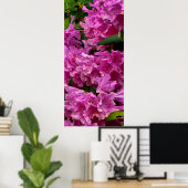 Roze Rhododendron Flowers Poster (Thuiskantoor)
