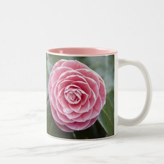 Roze Rhododendron Tweekleurige Koffiemok (Rechts)