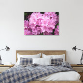 Roze Rhododendrons Gewikkelde canvasafdruk Canvas Afdruk (Insitu (Slaapkamer))