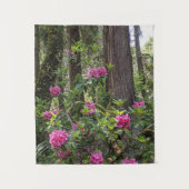 Roze Rhododendrons in een bos Wandkleed (Voorkant)