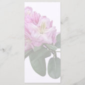 Roze Rhododendrons Menu (Achterkant)