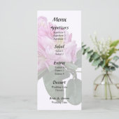 Roze Rhododendrons Menu (Staand voorkant)