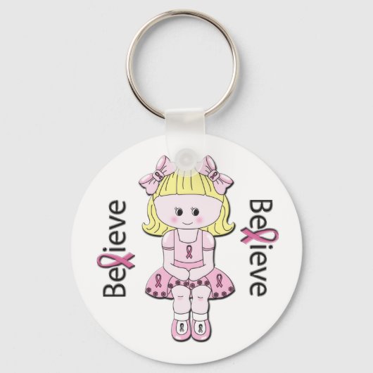 Roze Ribbon Bonnie Sleutelhanger (Voorkant)