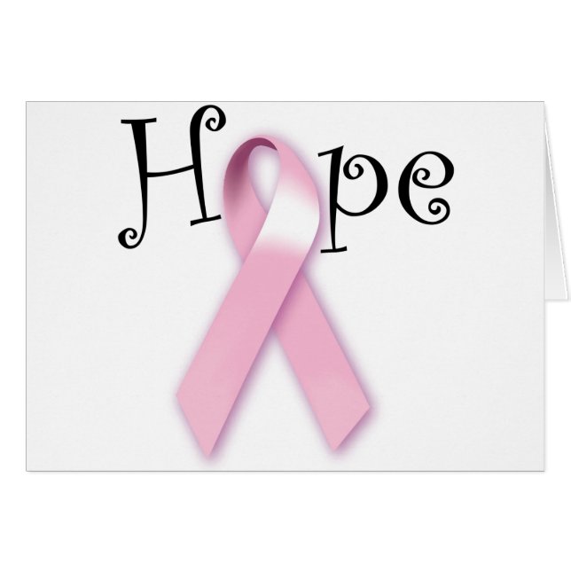 Roze Ribbon Hope (Voorkant Horizontaal)