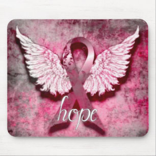 Roze Ribbon Hope op Vetro Design Muismat