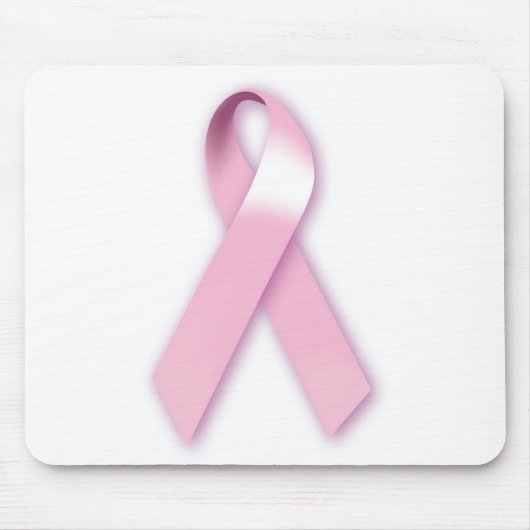 Roze Ribbon Mousepad Muismat (Voorkant)