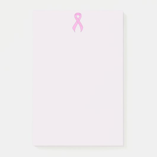 Roze Ribbon Survivor Post-it® Notes (Voorkant)