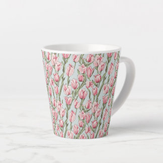 Roze Rij Sereniteit Latte Mok