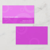 roze ringen visitekaartje (Voorkant / Achterkant)